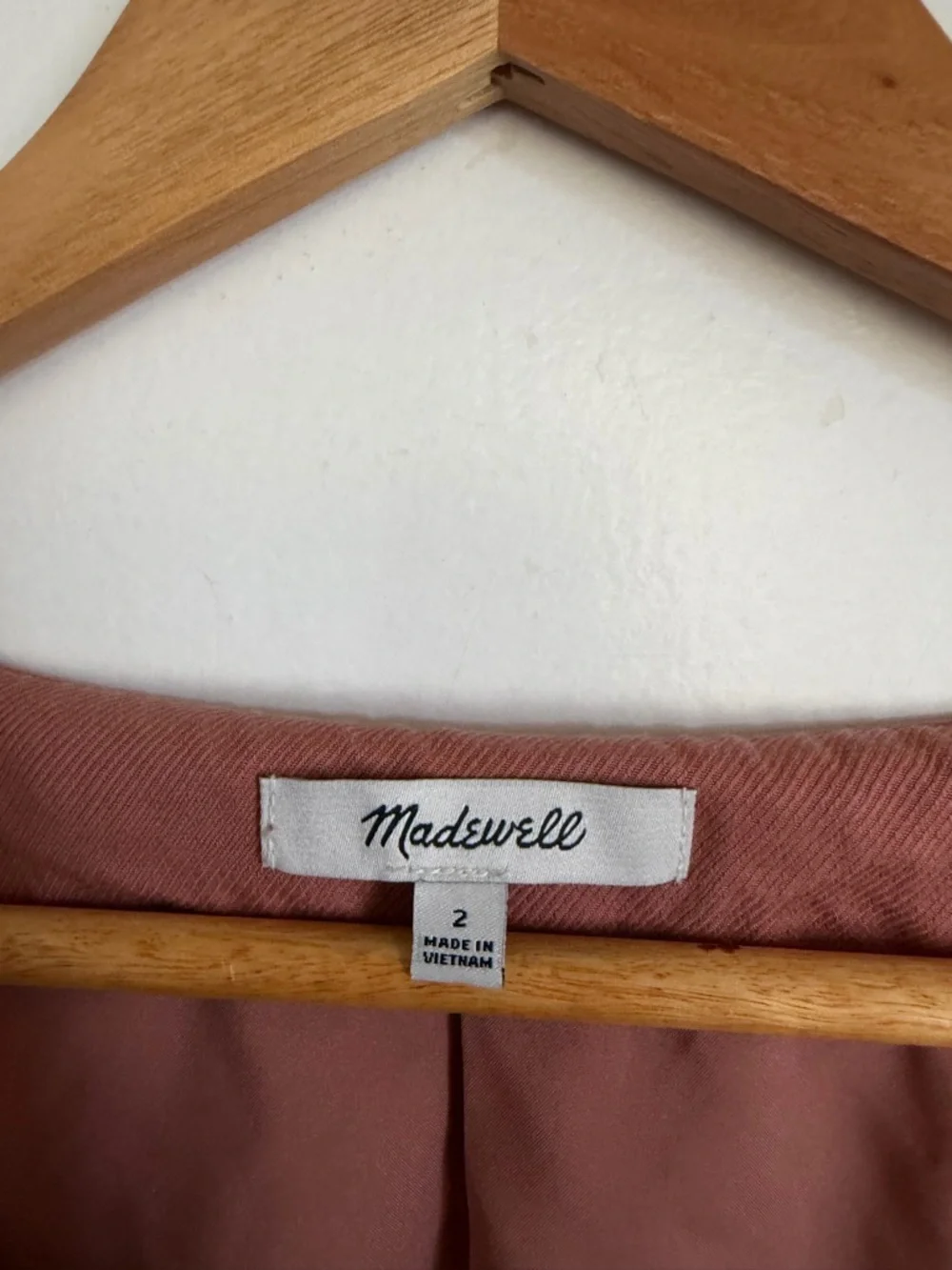 Madewell Dried Rose Katrina Crop Vest Top size 2 EUC - Picture 6 of 8